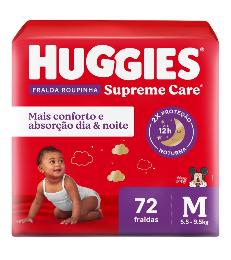 Fralda-Huggies-Supreme-Care-Com-72-Tamanho-M-Roupinha