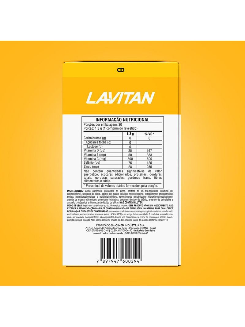 Multivitaminico_Lavitan_Imunidade_Cdzse_Com_30_Comprimidos