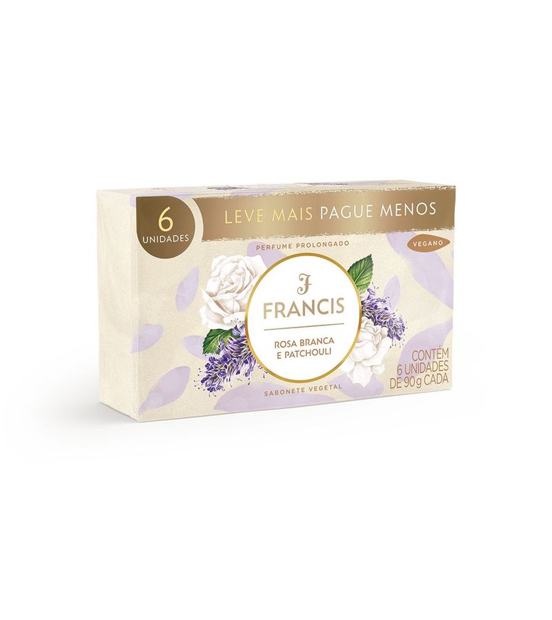 Sabonete-Francis-Barra-Com-6x90gr-Leve---Pague---Rosa-Branca-E-Patchouli-Especial