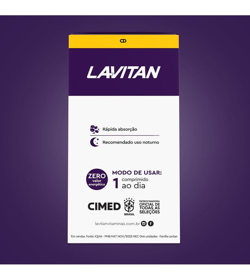 Lavitan-Melatonina-021Mg-Com-90-Comprimidos-Sabor-Morango