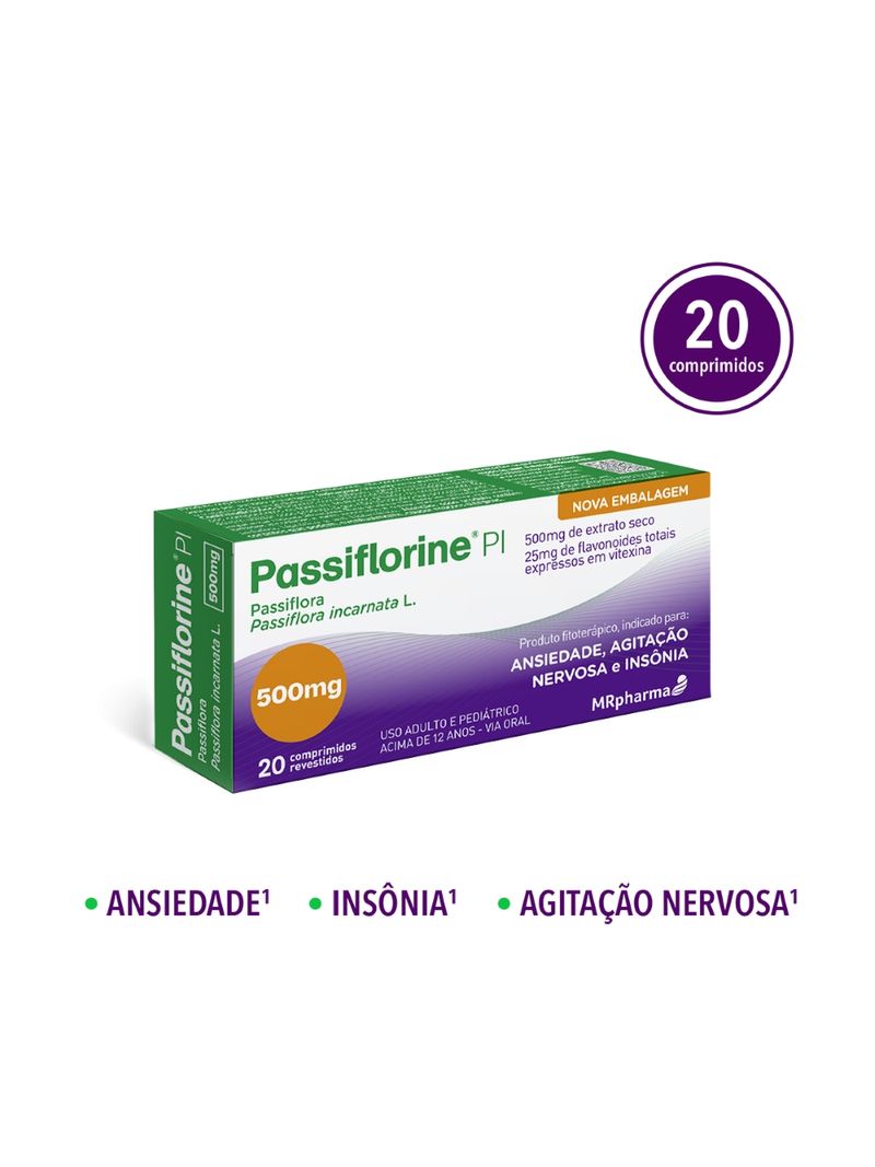 Passiflora-500mg-Fitoterapico-Passiflorine-PI-20-Comprimidos