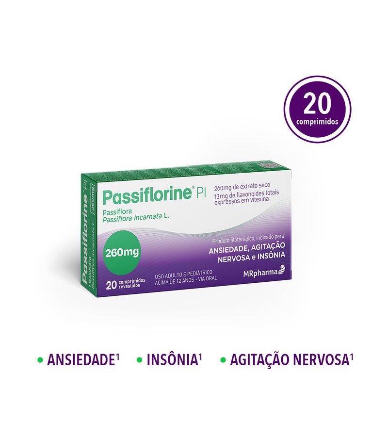 Passiflora-260mg-Fitoterapico-Passiflorine-PI-20-Comprimidos