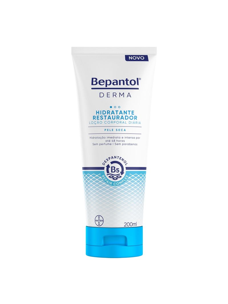 Locao-Corporal-Hidratante-Restaurador-Pele-Seca-Bepantol-Derma-200ml