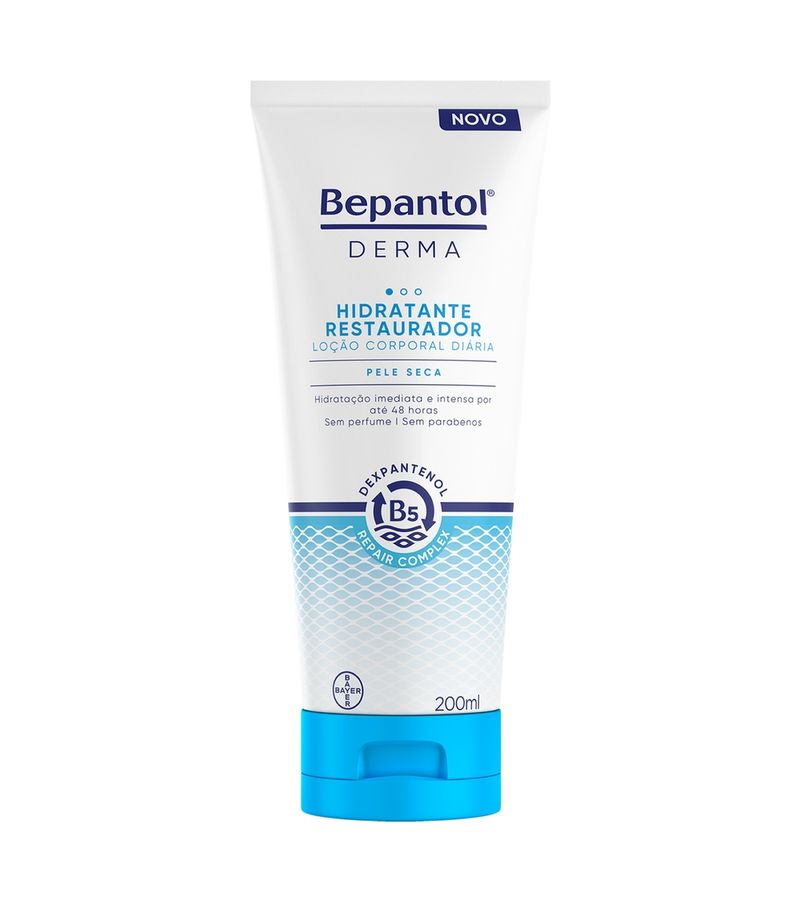 Locao-Corporal-Hidratante-Restaurador-Pele-Seca-Bepantol-Derma-200ml