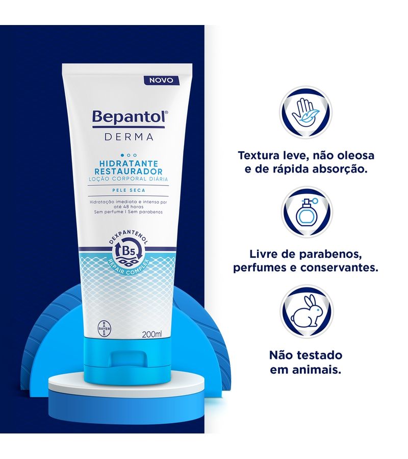 Locao-Corporal-Hidratante-Restaurador-Pele-Seca-Bepantol-Derma-200ml