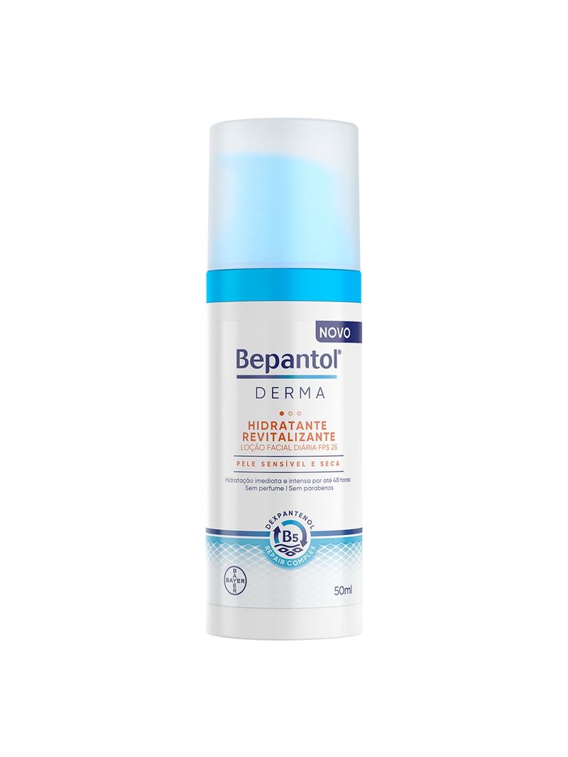 Locao-Facial-Diaria-FPS25-Hidratante-Revitalizante-Bepantol-Derma-500ml