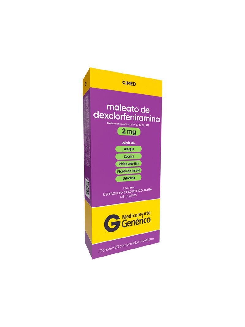 748677-Maleato-De-Dexclorfeniramina-2mg-Com-20-Comprimidos-Revestidos-Cimed-Generico