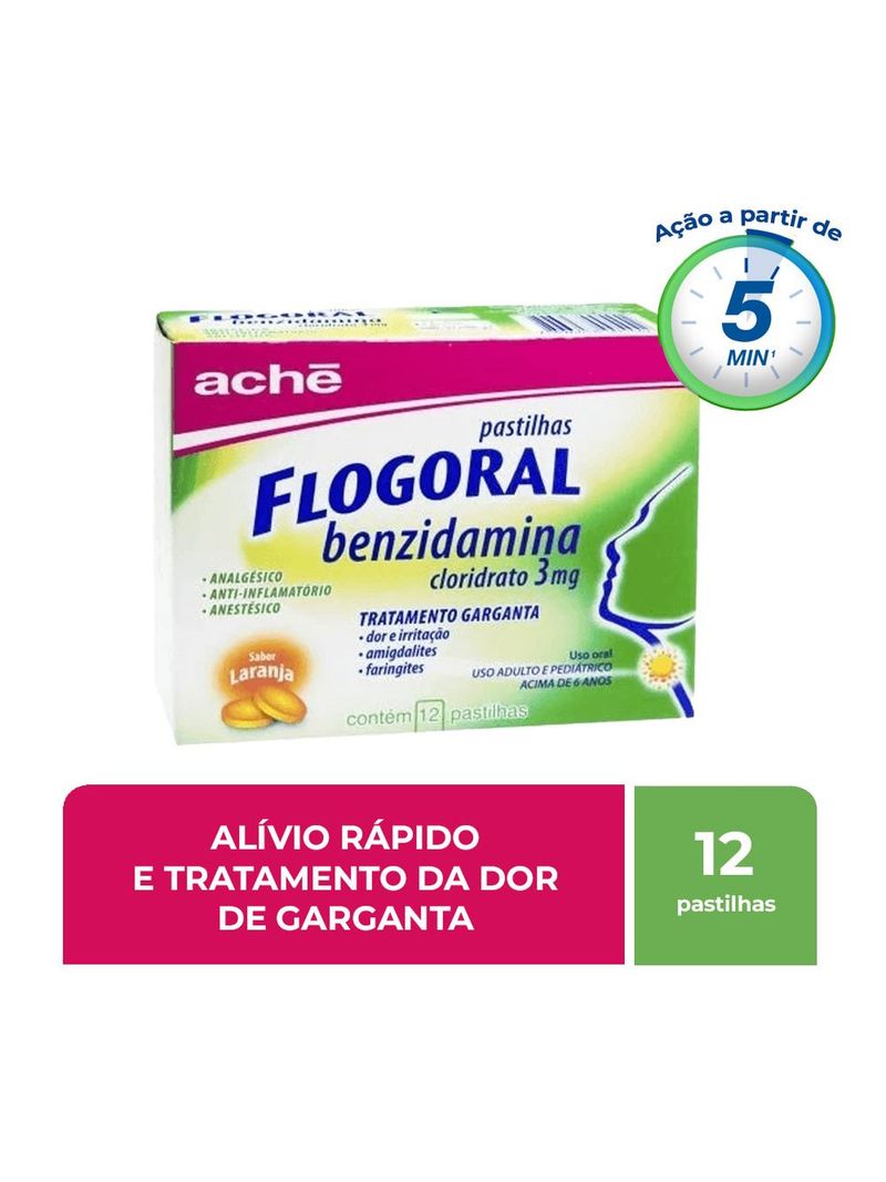 690910-7896658005442-Flogoral-Com-12-Pastilhas-Sabor-Laranja