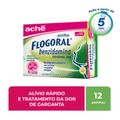 Flogoral Com 12 Pastilhas Sabor Cereja