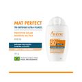 Protetor Solar Mat Perfect Avene Fps50 40gr Ultra Fluido Cor Claro/medio