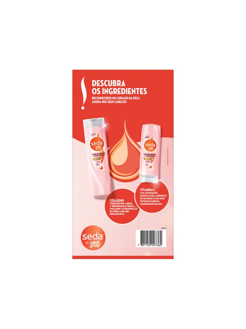 Shampoo-300ml---Condicionador-190ml-Seda-Niina-Colageno---Vitamina-C-Especial