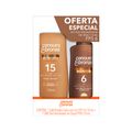 Protetor Solar Com Cor Fps15 110ml + Oleo Bronzeador Em Spray Fps6 110ml  Cenoura E Bronze Especial