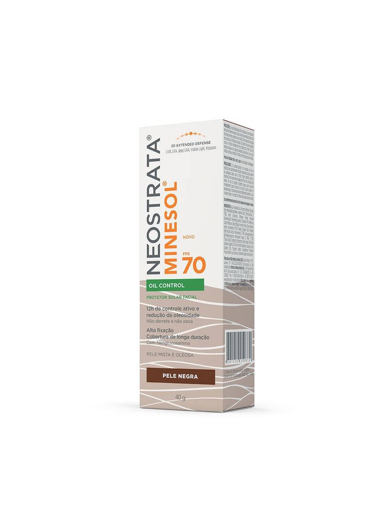 Protetor-Solar-Facial-Neostrata-Minesol-Oil-Control-Fps70-Pele-Negra-40g