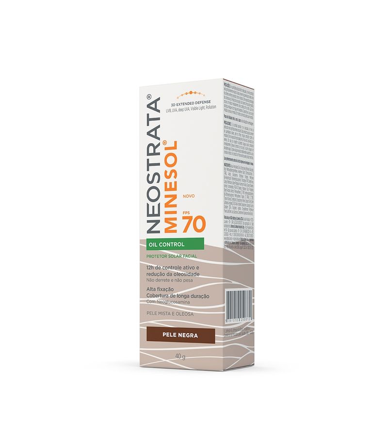 Protetor-Solar-Facial-Neostrata-Minesol-Oil-Control-Fps70-Pele-Negra-40g