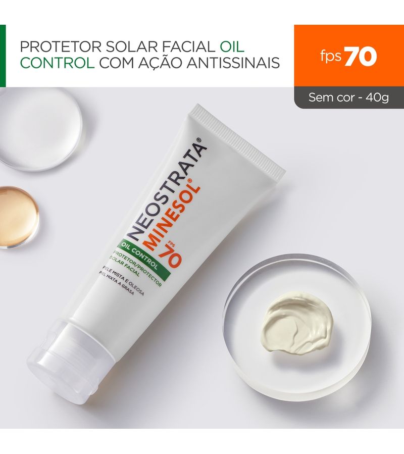 Protetor-Solar-Facial-Neostrata-Minesol-Oil-Control-Sem-Cor-Fps-70-40g