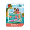 Kit Esmalte Infantil 6ml + Paleta De Maquiagem Infantil 4g + Pincel  Aplicador Impala Disney Moana