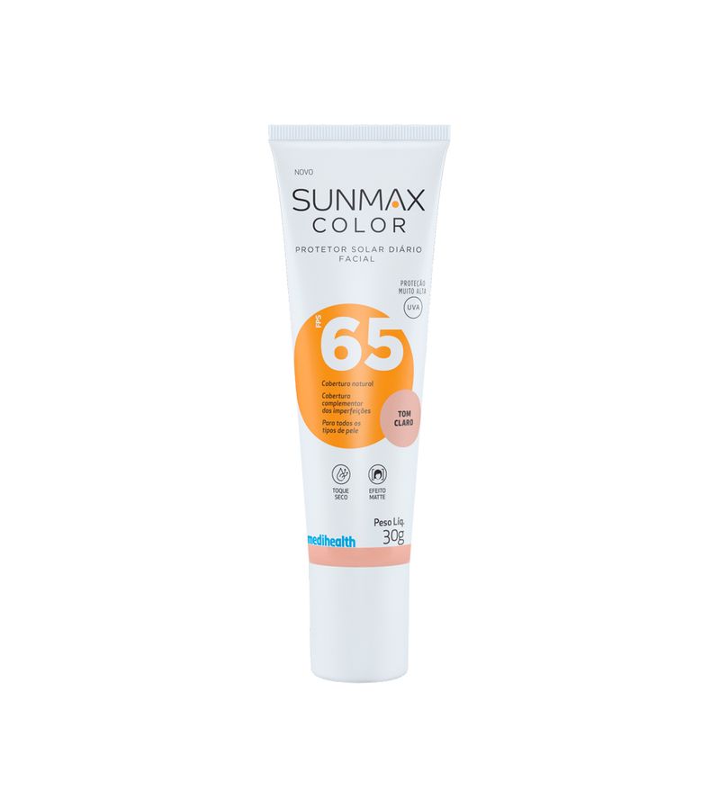 Protetor-Solar-Diario-Facial-Fps65-Sunmax-Color-Tom-Claro-30g