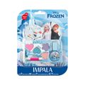 Kit Esmalte Infantil 6ml + Paleta De Maquiagem Infantil 4g + Pincel  Aplicador Impala Disney Frozen