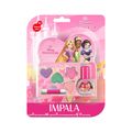 Kit Esmalte Infantil 6ml + Paleta De Maquiagem Infantil 4g + Pincel  Aplicador Impala Disney Princesas