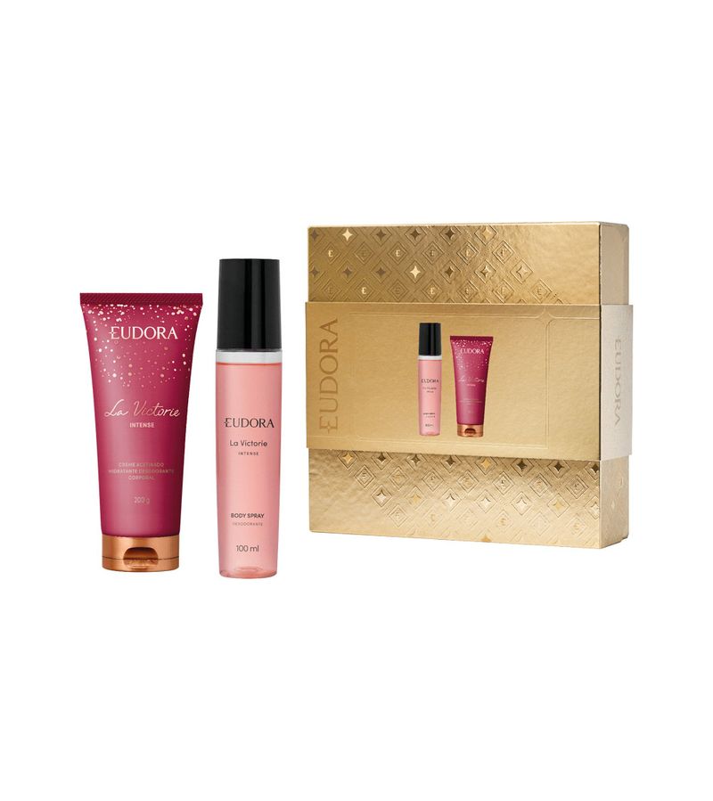 Kit-Eudora-Desodorante-Body-Spray-La-Victorie-100ml---Hidratante--Corporal-200g