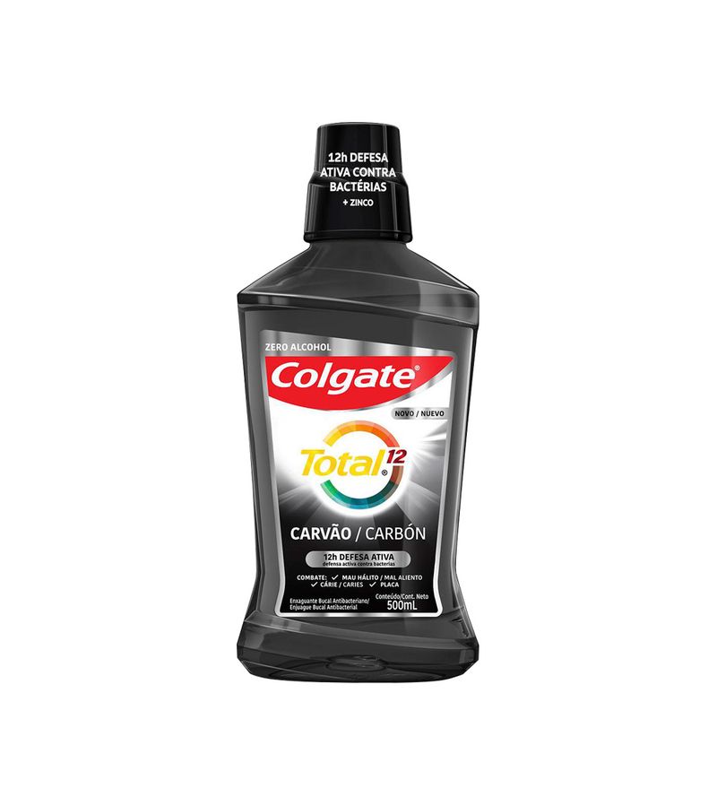 Enxaguante-Bucal-Colgate-Total-12-Carvao-Zero-Alcool-500ml