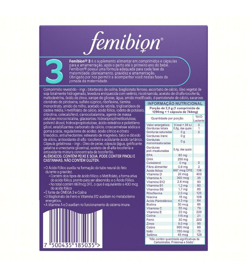 Femibion-3-Com-28-Comprimidos---28-Capsulas-Vitamina-Amamentacao