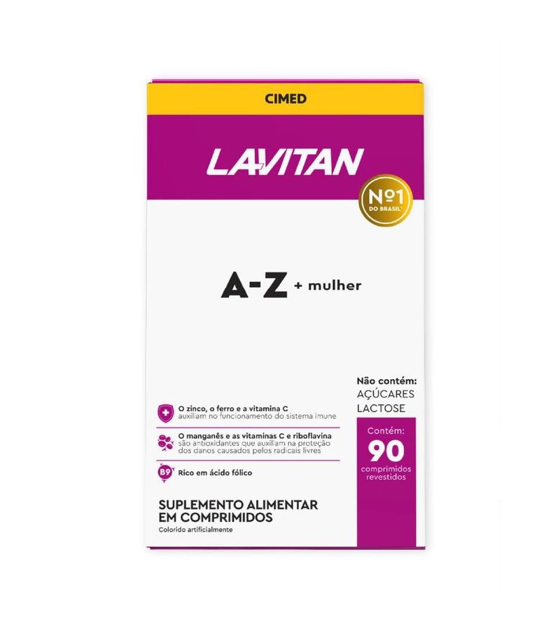 Multivitaminico-Lavitan-AZ-Mulher-90-Comprimidos