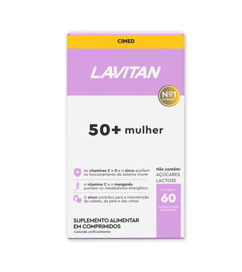 Multivitaminico-Lavitan-50--Mulher-60-Capsulas-1-Frente