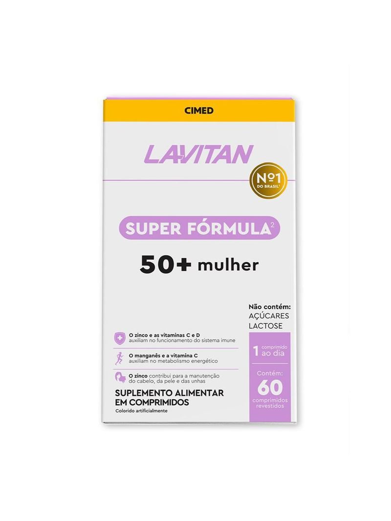 Multivitaminico-Lavitan-50--Mulher-Super-Formula-60-Capsulas-1-Frente-Principal
