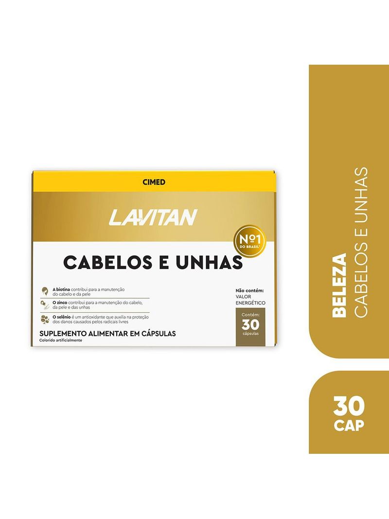 Multivitaminico-Lavitan-Cabelo-e-Unhas-com-30-Capsulas-1-Frente
