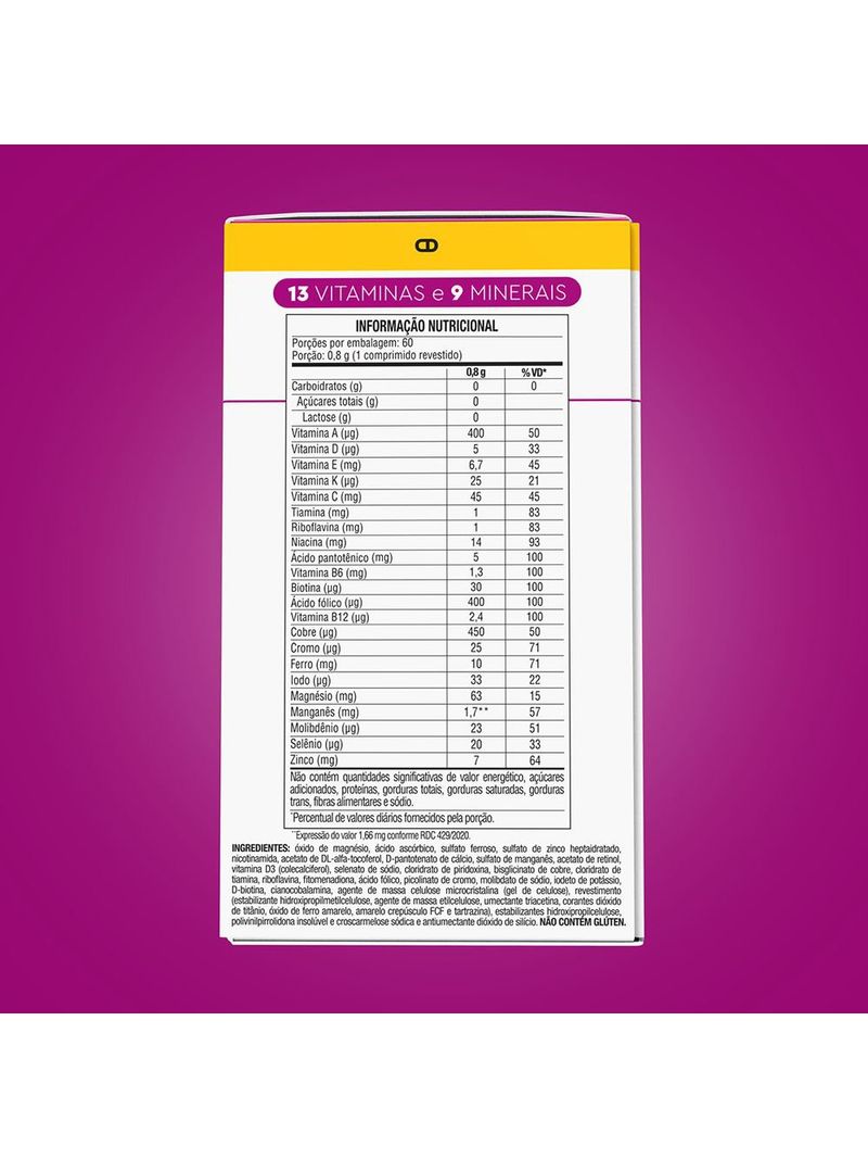 Multivitaminico-Lavitan-A-Z--Mulher-Super-Formula-60-Capsulas