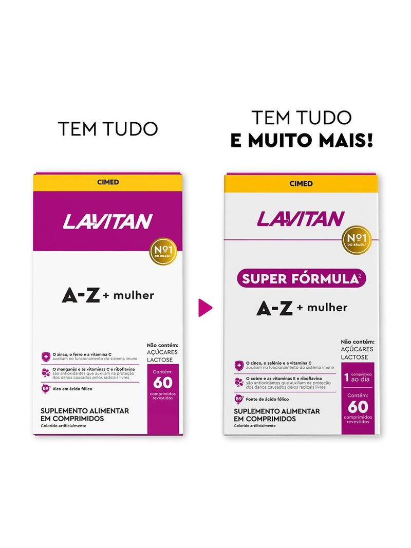 Multivitaminico-Lavitan-A-Z--Mulher-Super-Formula-60-Capsulas