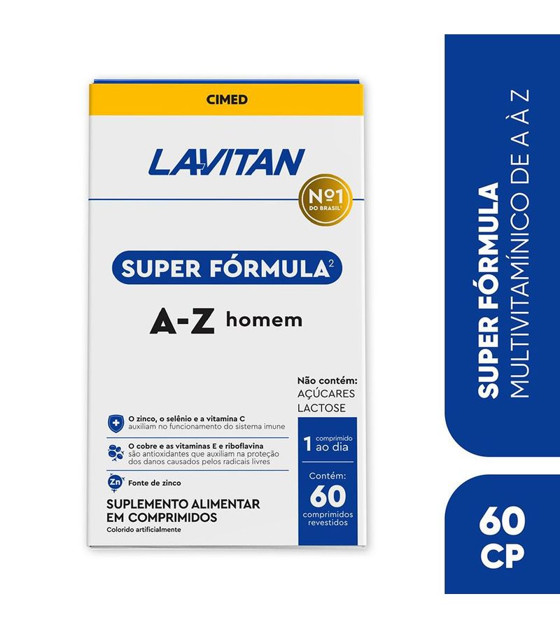 Multivitaminico-Lavitan-A-Z-Homem-Super-Formula-60-Comprimidos-