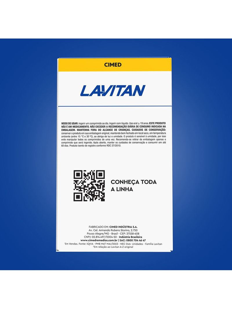 Multivitaminico-Lavitan-A-Z-Homem-Super-Formula-60-Comprimidos-