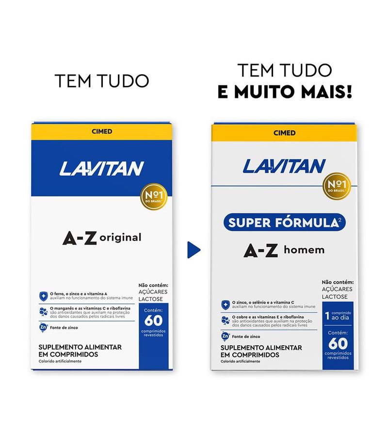 Multivitaminico-Lavitan-A-Z-Homem-Super-Formula-60-Comprimidos-