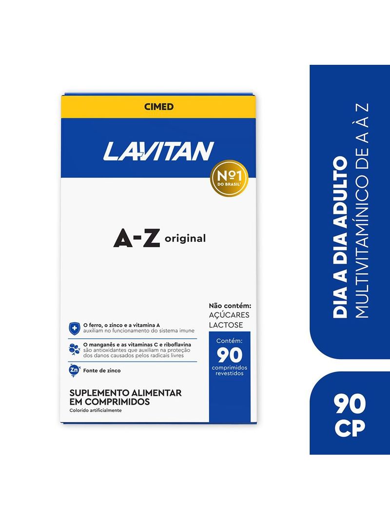 Multivitaminico-Lavitan-A-Z-Original-com-90-Comprimidos