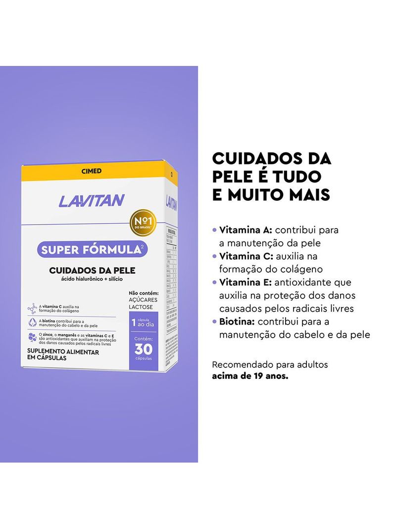 746695-Acido-Hialuronico-e-Silicio-Lavitan-Cuidados-da-Pele-Super-Formula-30-Capsulas---Beneficios