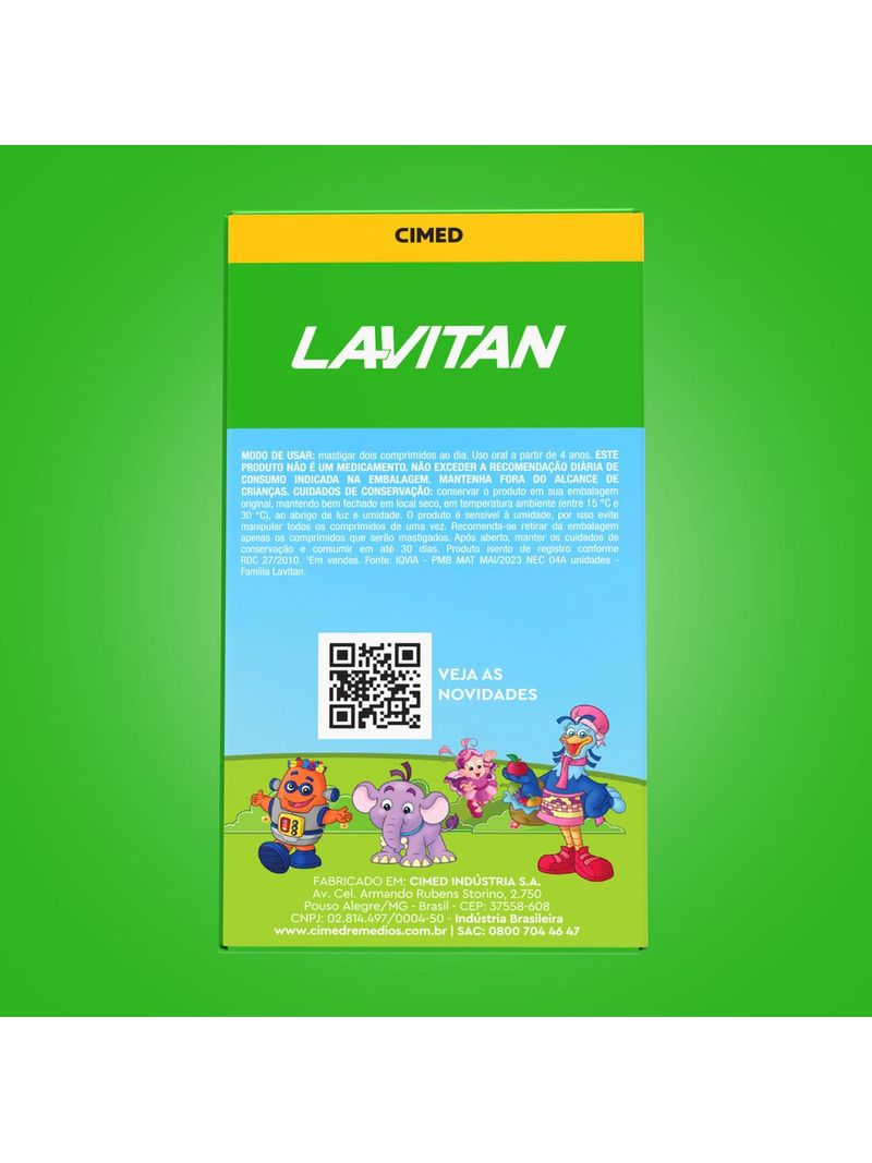 732555-Suplemento-de-Vitaminas-Infantil-Lavitan-Patati-Patata-60-Comprimidos-Mastigaveis---Modo-de-Uso