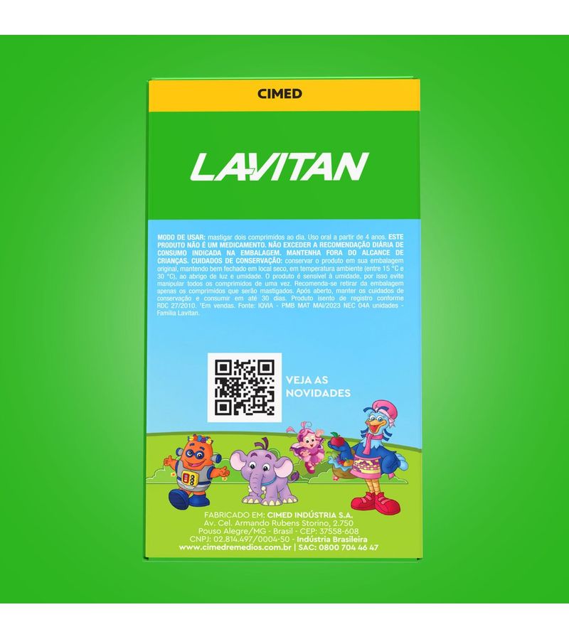 732555-Suplemento-de-Vitaminas-Infantil-Lavitan-Patati-Patata-60-Comprimidos-Mastigaveis---Modo-de-Uso