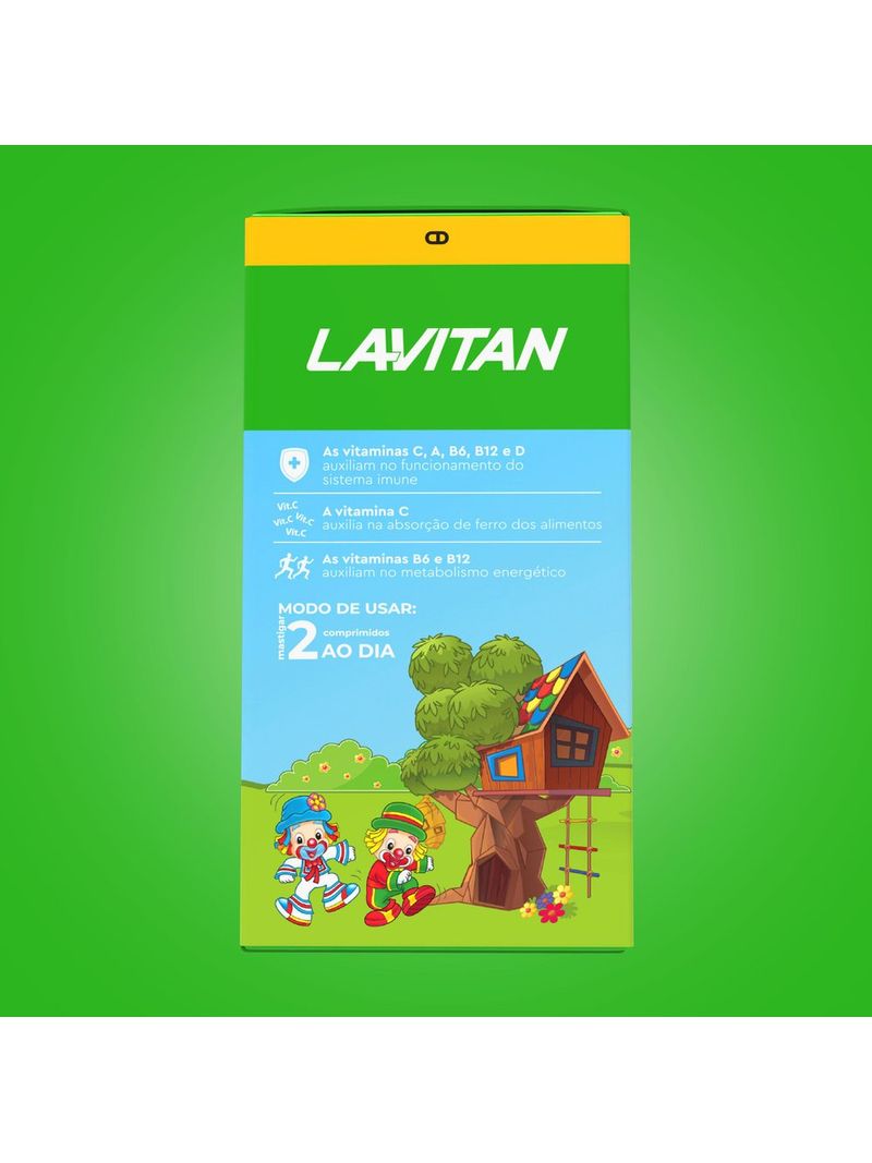 732555-Suplemento-de-Vitaminas-Infantil-Lavitan-Patati-Patata-60-Comprimidos-Mastigaveis-