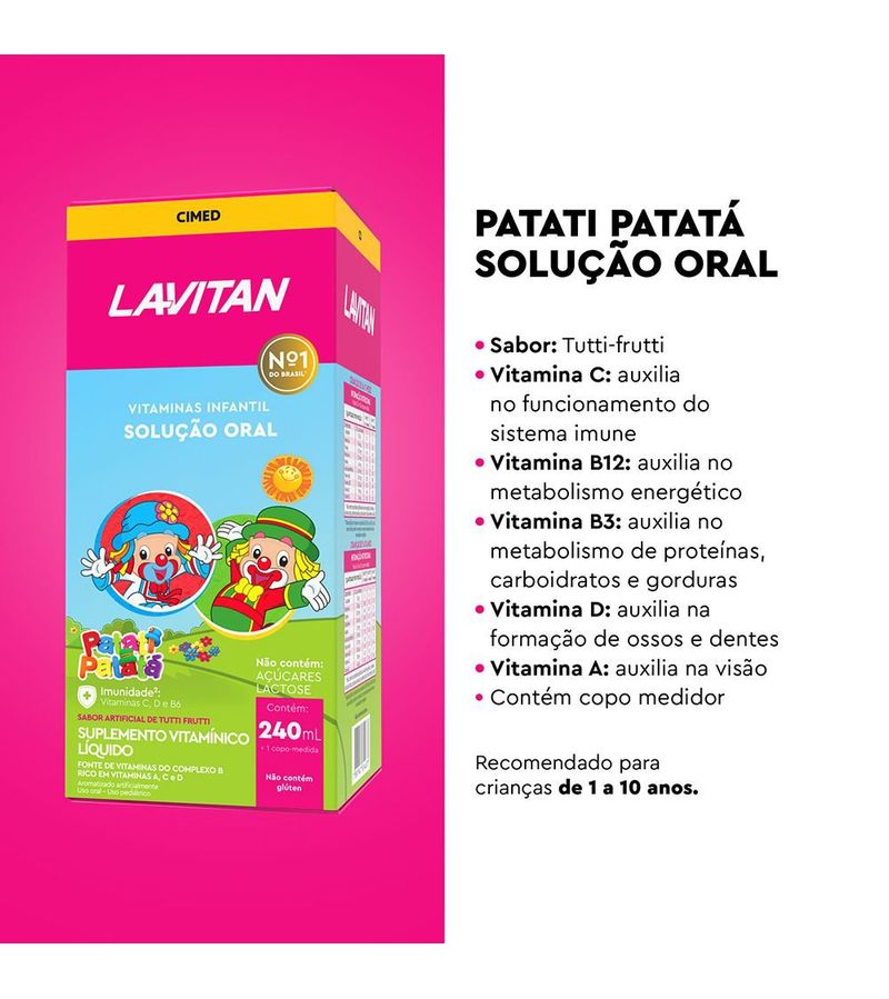 738628-Suplemento-de-Vitaminas-Infantil-Lavitan-Patati-Patata-Tutti-Frutti-240ml---Beneficios