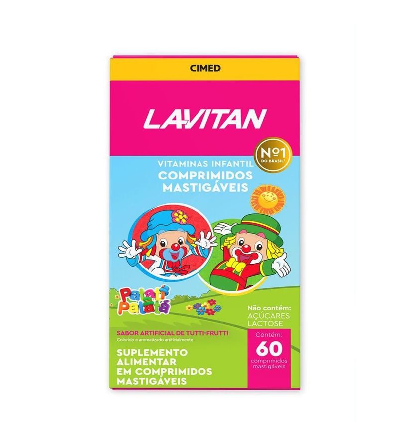 738629-Suplemento-de-Vitaminas-Infantil-Lavitan-Patati-Patata-Tutti-Frutti-60-Capsulas-1-Principal