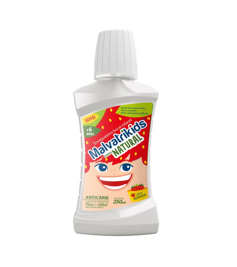 Enxaguante-Bucal-Infantil-Malvatrikids-Extrato-Natural-Sabor-Morango-250ml-Principal