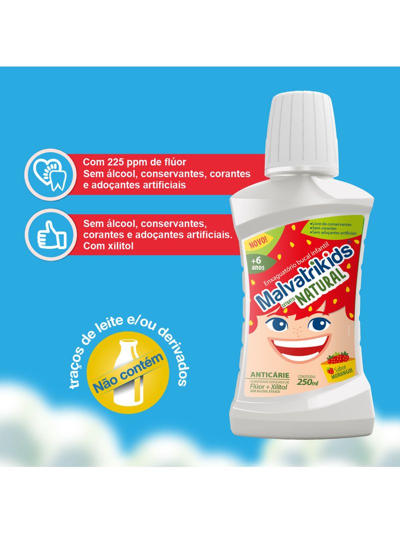 Enxaguante-Bucal-Infantil-Malvatrikids-Extrato-Natural-Sabor-Morango-250ml-Principal