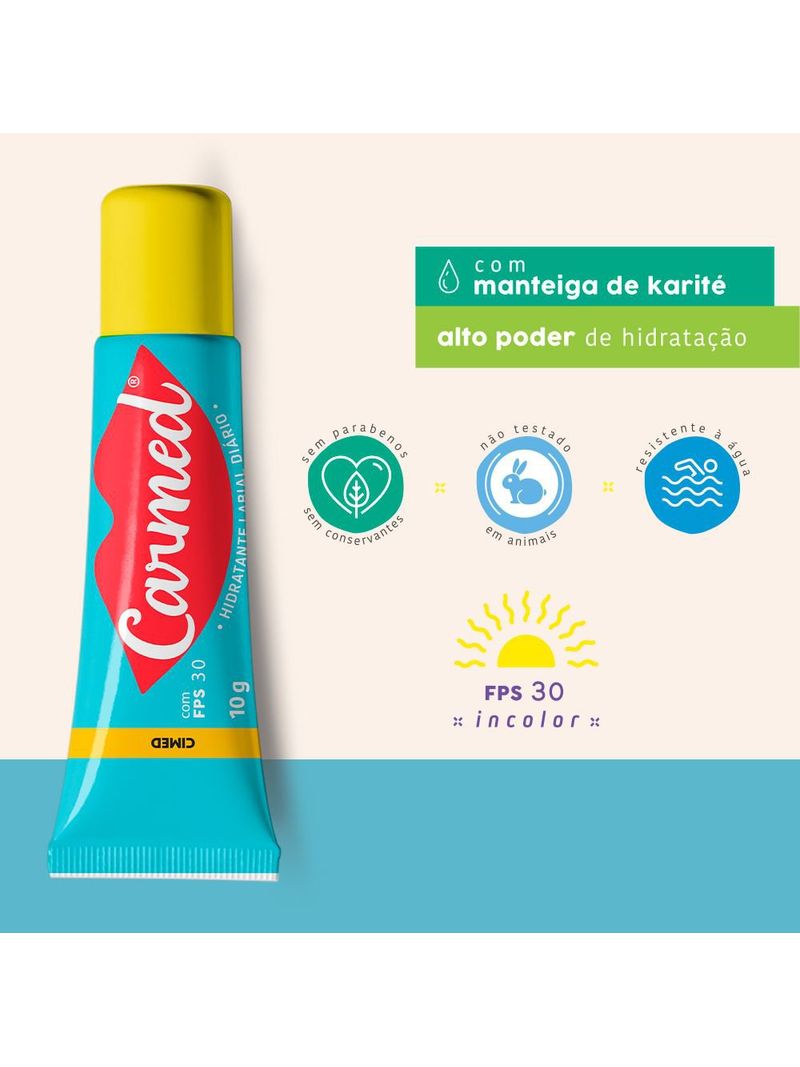 7897947601277-744222-Carmed-Hidratante-Labial-Incolor-FPS-30-10g