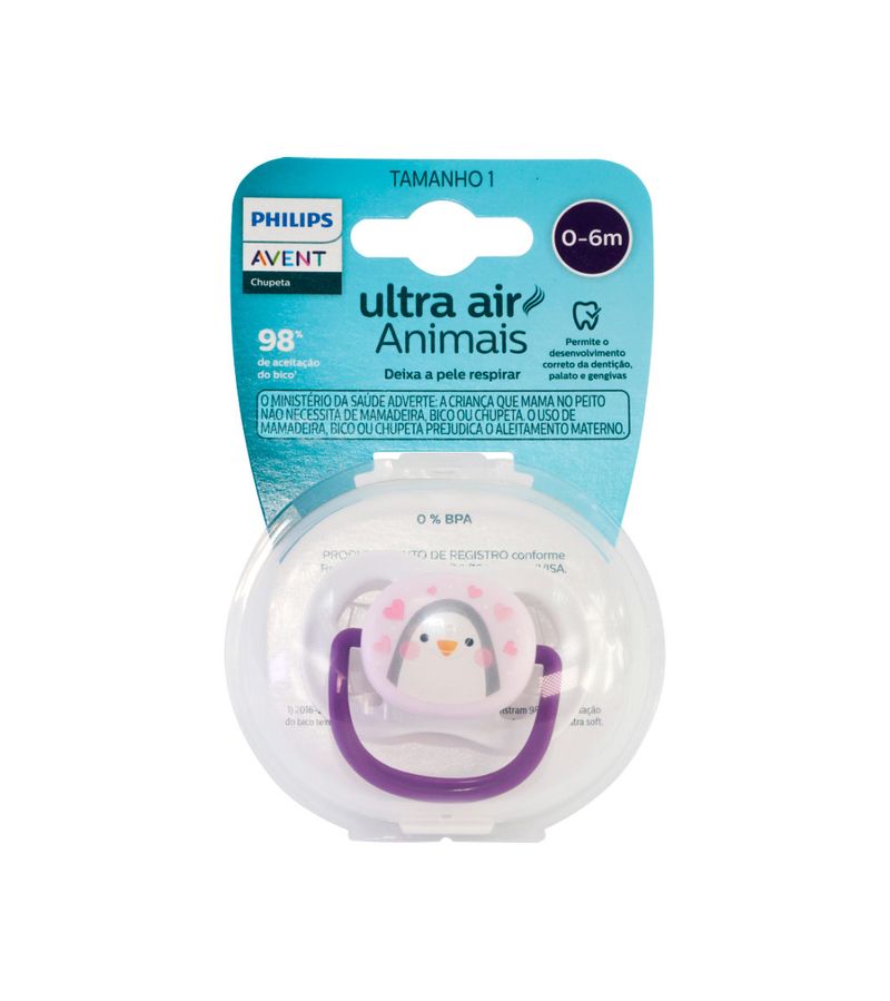 745999-8710103984580-Chupeta-Avent-Ultra-Air-Com-1-Pinguim-0-6-Meses-Menina