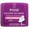 Absorvente Discreto Poise Escapes De Urina Leve A Moderado Com 8