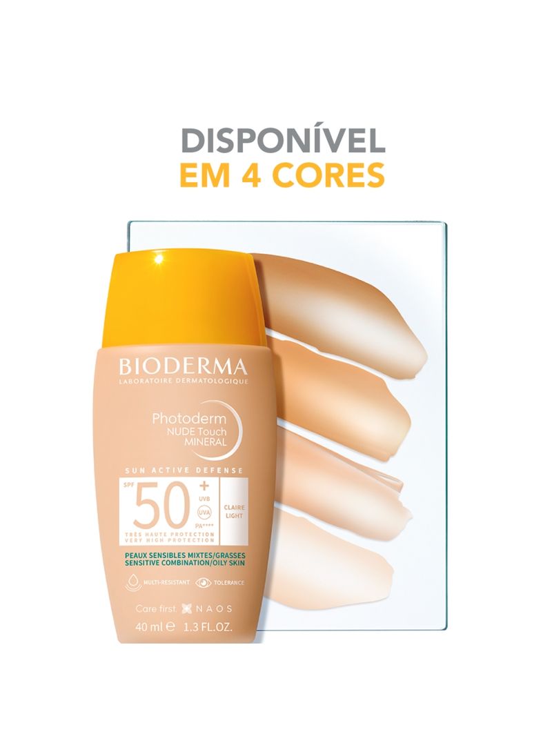 Photoderm-Nude-Touch-Bioderma-40ml-Fps50-Claro