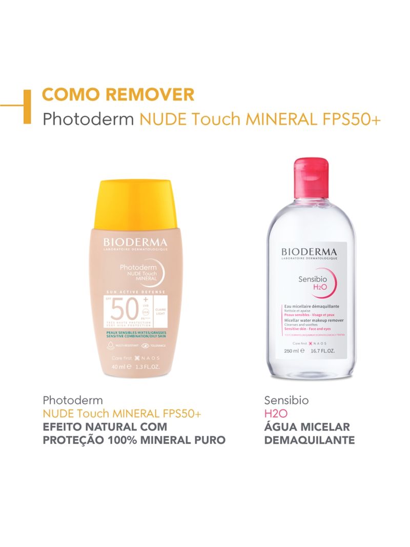 Photoderm-Nude-Touch-Bioderma-40ml-Fps50-Claro