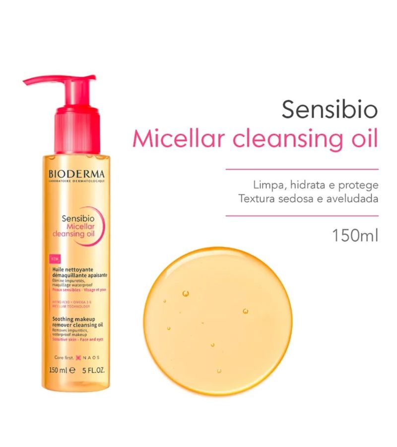 Oleo-Micelar-Demaquilante-Sensibio-Micellar-Cleasing-Oil-Bioderma-150ml